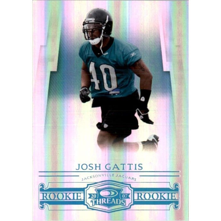 2007 Donruss Threads Platinum Holofoil #170 Josh Gattis. rookie card picture