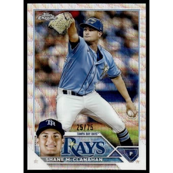 2023 Topps Chrome Blue Wave Refractors #169 Shane McClanahan
