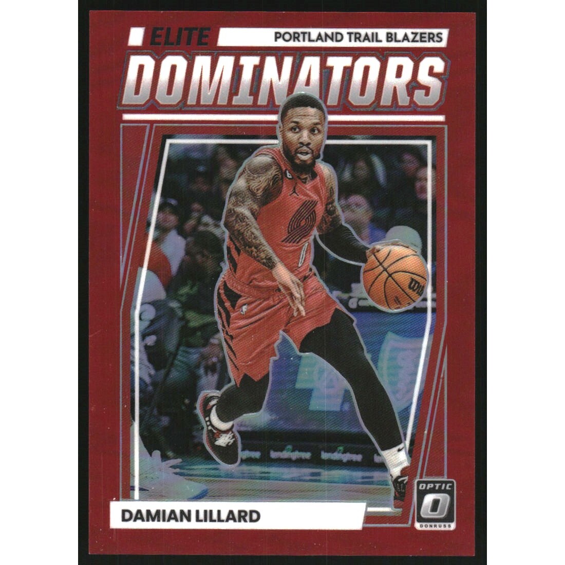 2022-23 Donruss Optic Elite Dominators Red #10 Damian Lillard