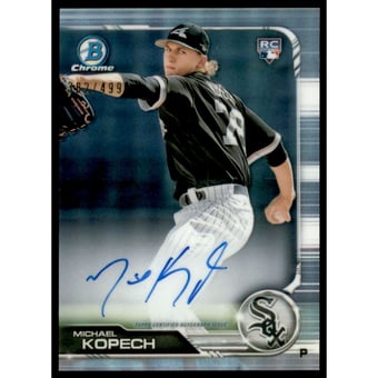 2019 Bowman Chrome Rookie Autographs Refractors #CRAMK Michael Kopech