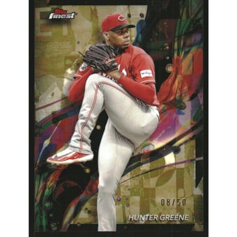 2024 Finest Gold Refractors #26 Hunter Greene
