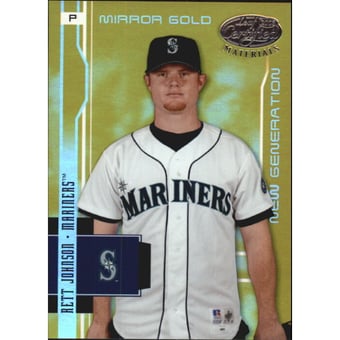 2003 Leaf Certified Materials Mirror Gold #236 Rett Johnson NG