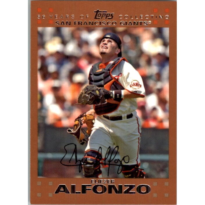 2007 Topps Copper #14 Eliezer Alfonzo. rookie card picture