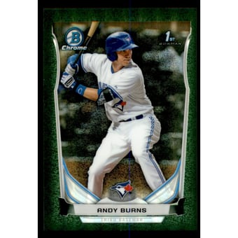2014 Bowman Chrome Prospects Series 2 Black Static Refractors #BCP22 Andy Burns