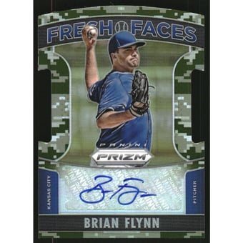 2015 Panini Prizm Fresh Faces Signature Prizms Camo #16 Brian Flynn/199