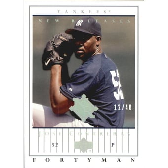 2003 Upper Deck 40-Man Rainbow #878 Jose Contreras NR