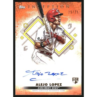 2022 Topps Inception Rookie and Emerging Stars Autographs Orange #BRESAL Alejo Lopez