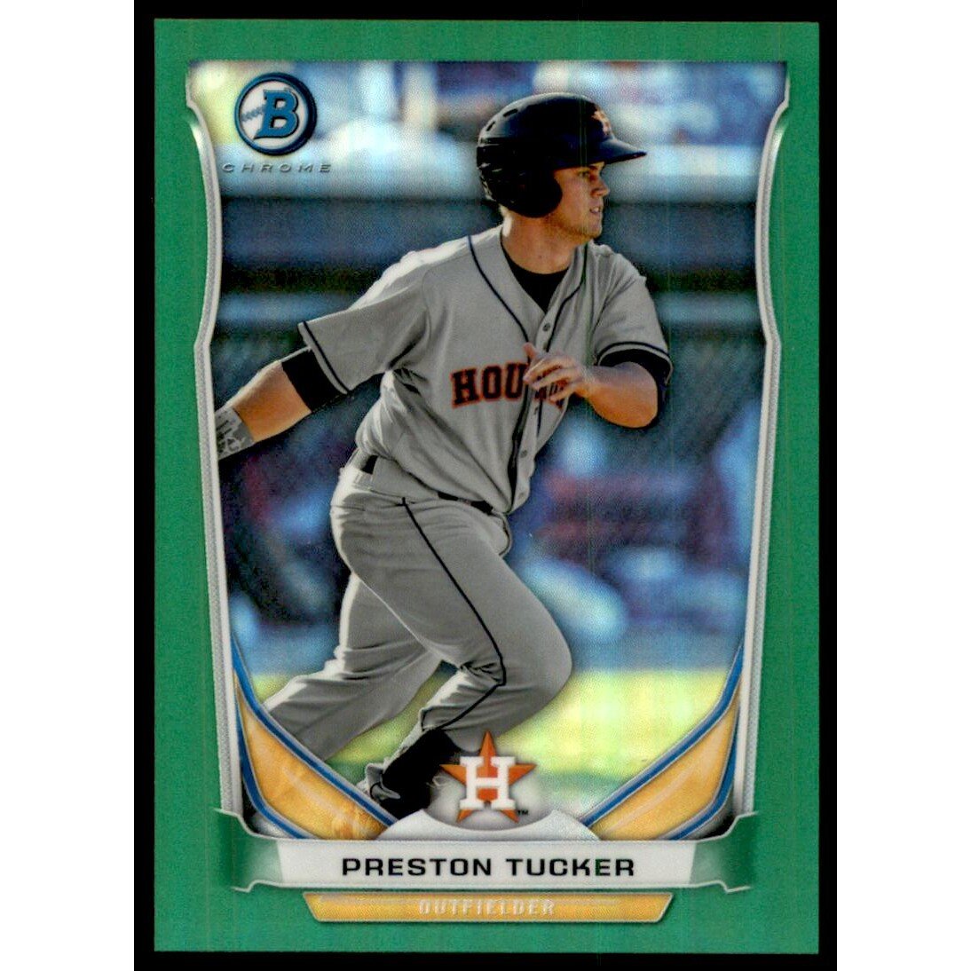 2014 Bowman Chrome Prospects Green Refractors #BCP28 Preston Tucker. rookie card picture