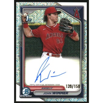 2024 Bowman Chrome Prospect Autographs HTA Choice Refractors #CPAJW John Wimmer