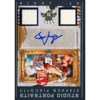 2016 Diamond Kings Studio Portraits Material Signatures Framed Blue #SPSSP Stephen Piscotty/25