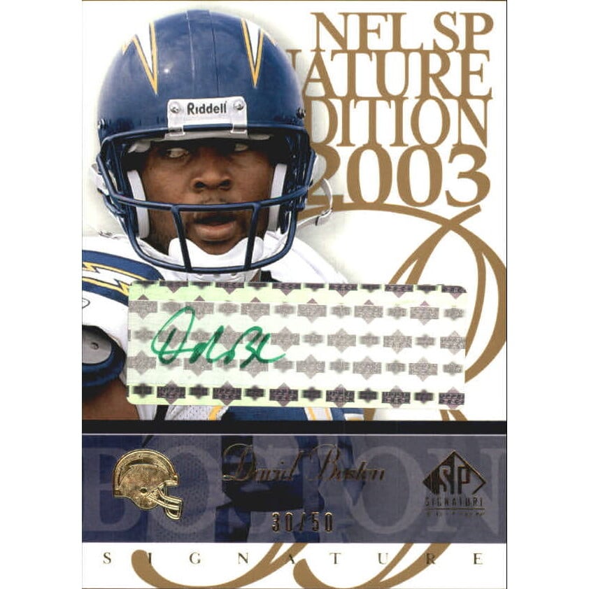 2003 SP Signature Autographs Green Ink #DA David Boston