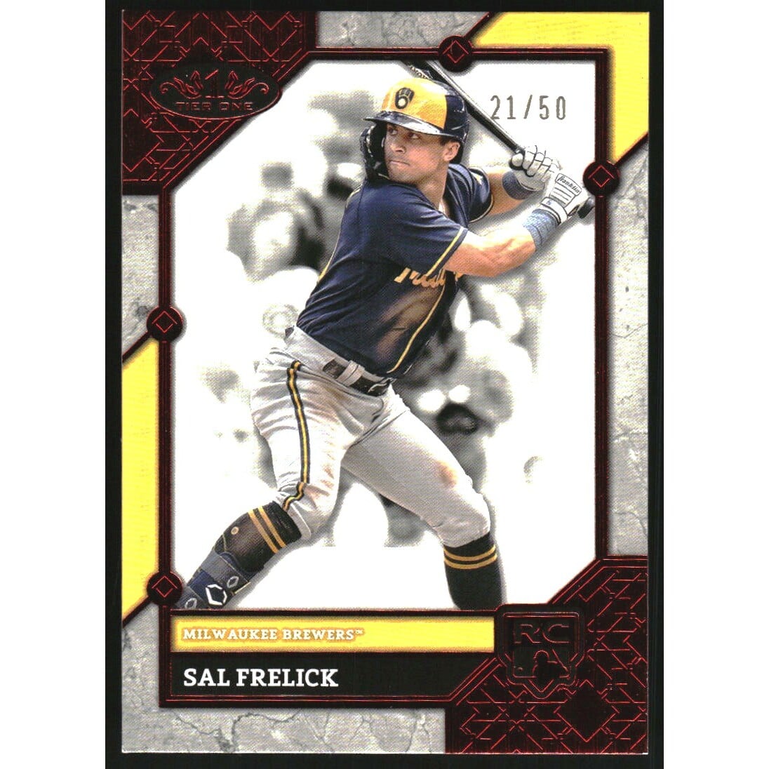 2024 Topps Tier One Red Foil #75 Sal Frelick. rookie card picture