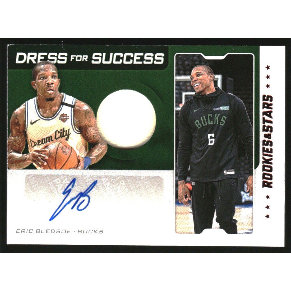 2019-20 Panini Chronicles Dress for Success Jersey Autographs Red #8 Eric Bledsoe. rookie card picture