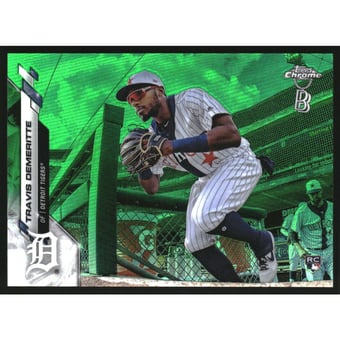 2020 Topps Chrome Ben Baller Green Refractors #26 Travis Demeritte