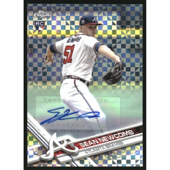 2017 Topps Chrome Update Autographs X-Fractors #HMT64 Sean Newcomb