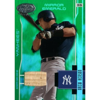 2003 Leaf Certified Materials Mirror Emerald Materials #123 Drew Henson Bat