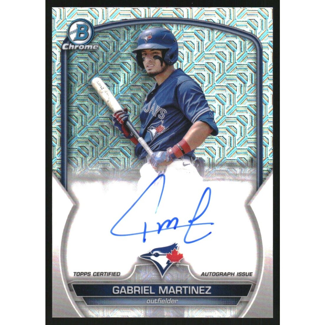 2023 Bowman Chrome Mega Box Autographs #BMAGM Gabriel Martinez. rookie card picture