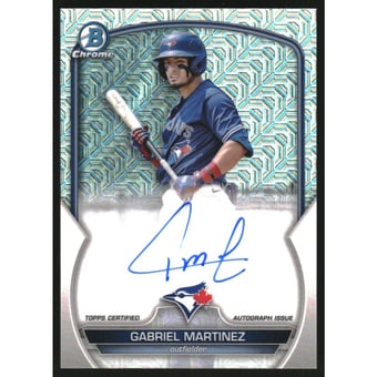 2023 Bowman Chrome Mega Box Autographs #BMAGM Gabriel Martinez