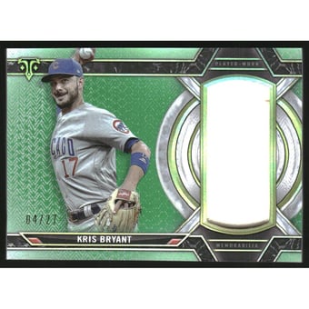 2021 Topps Triple Threads Single Jumbo Relics Emerald #SJRKB Kris Bryant