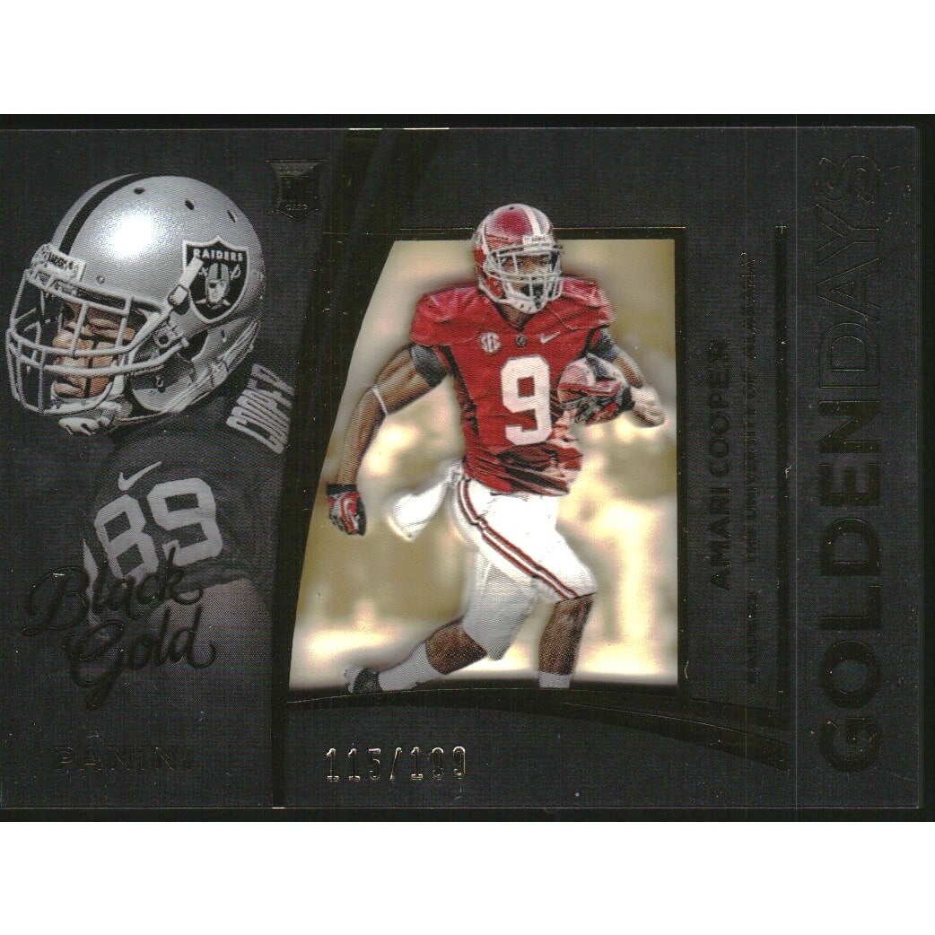 2015 Panini Black Gold Golden Days #GDA4 Amari Cooper