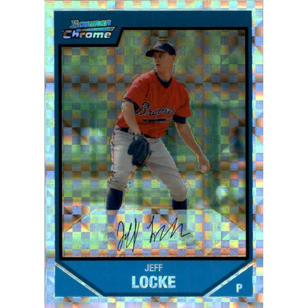2007 Bowman Chrome Prospects X-Fractors #BC220 Jeff Locke. rookie card picture