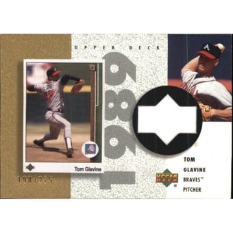 2002 UD Authentics Reverse Negative Jerseys Gold #RTG Tom Glavine