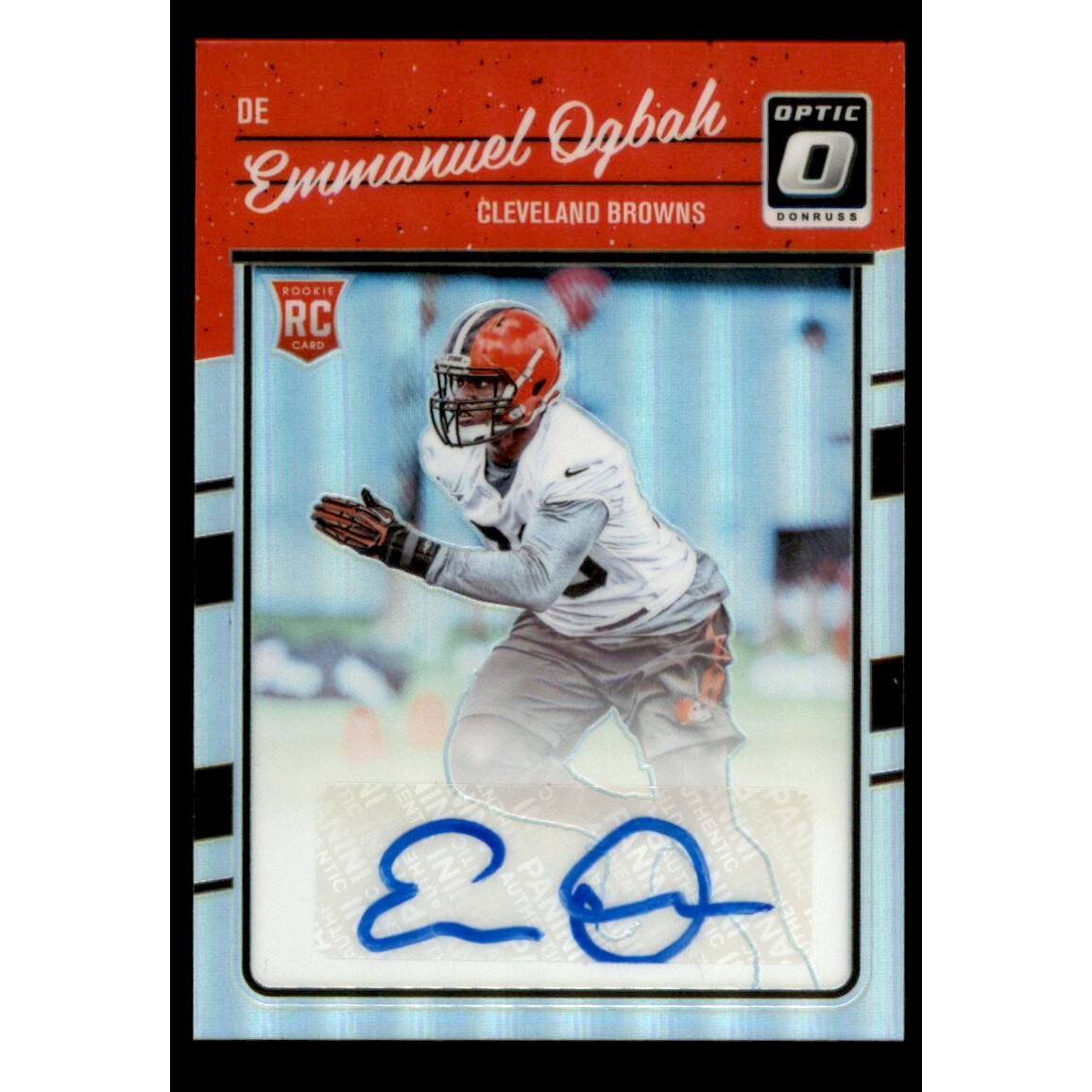 2016 Donruss Optic Rookie Signatures Holo #115 Emmanuel Ogbah. rookie card picture