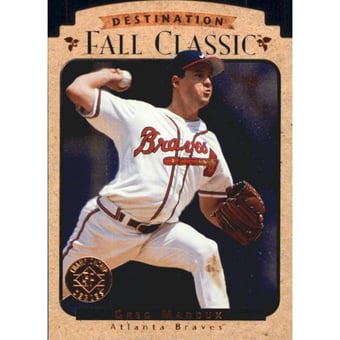 1995 SP Championship Fall Classic Die Cuts #7 Greg Maddux