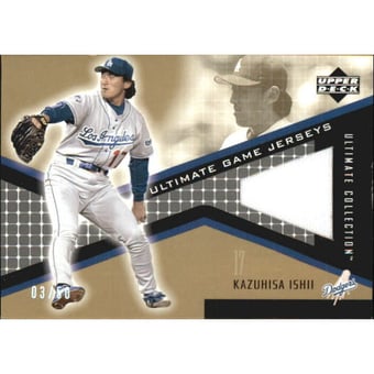 2002 Ultimate Collection Game Jersey Tier 1 Gold #KI Kazuhisa Ishii