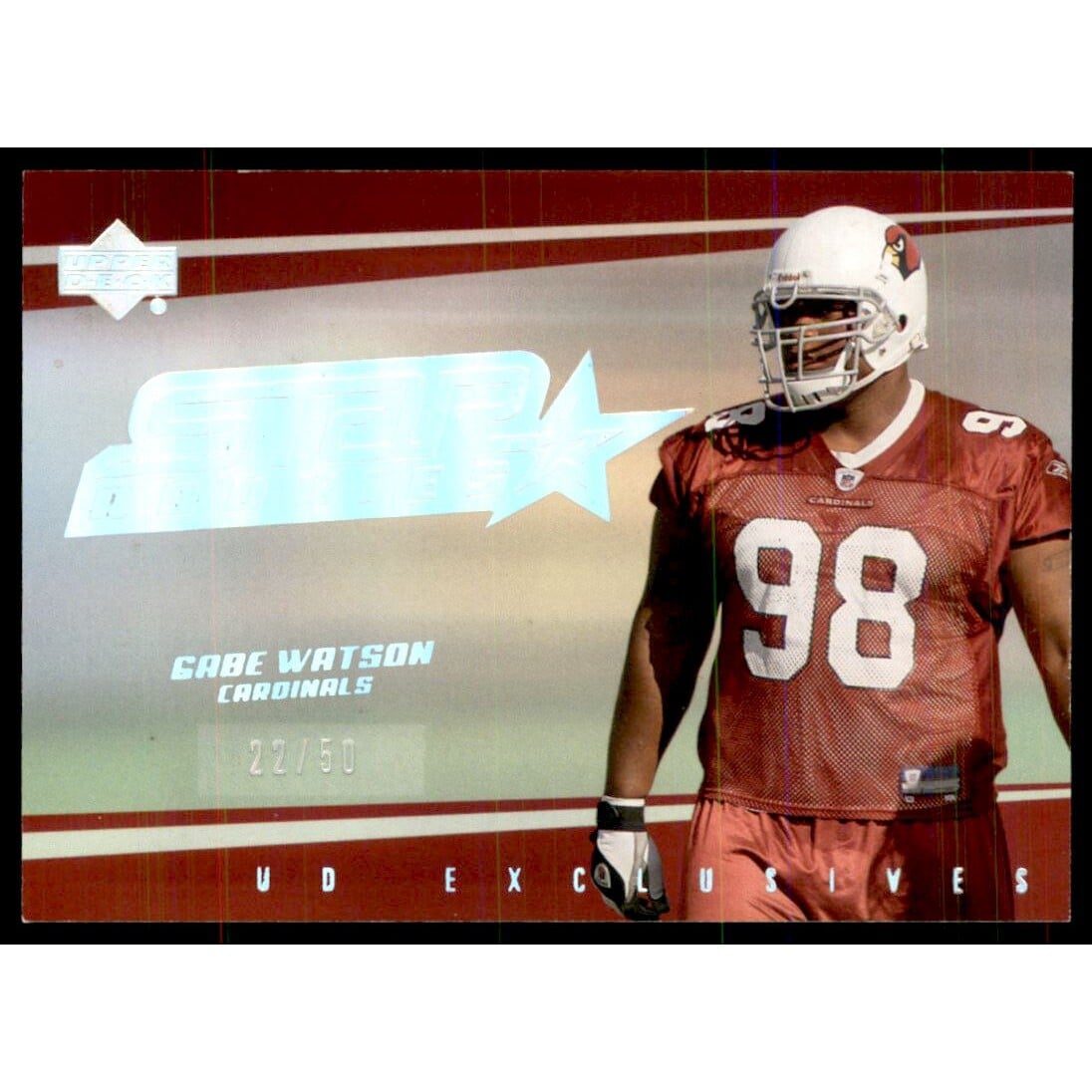 2006 Upper Deck UD Exclusive Silver #248 Gabe Watson. rookie card picture