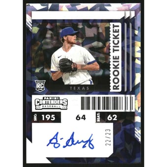 2022 Panini Chronicles Contenders Rookie Cracked Ice Ticket #31 A.J. Alexy