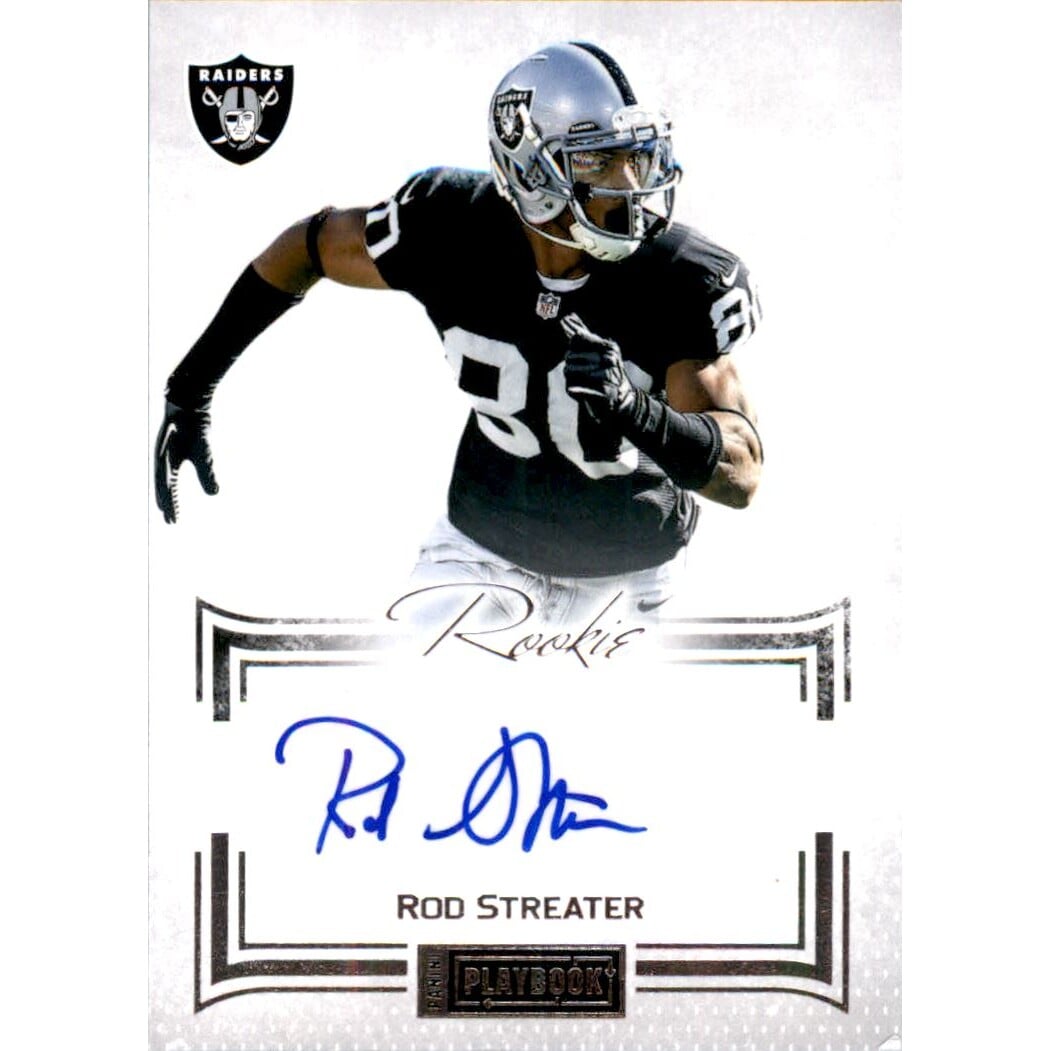2012 Panini Playbook #158 Rod Streater AU/140 RC. rookie card picture
