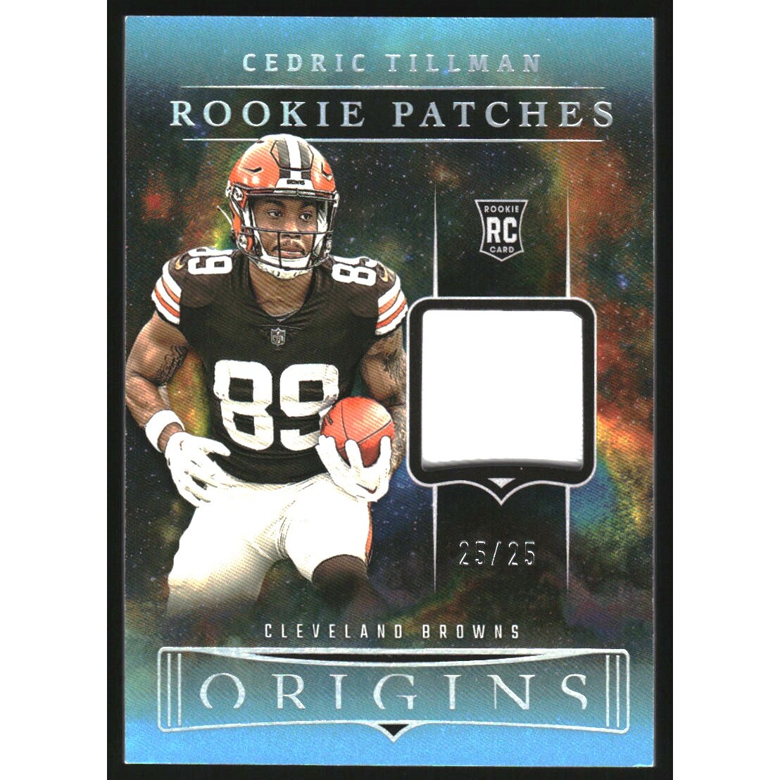 2023 Panini Origins Rookie Patches Turquoise #127 Cedric Tillman 2023 Panini Origins Rookie Patches Turquoise #127 Cedric Tillman