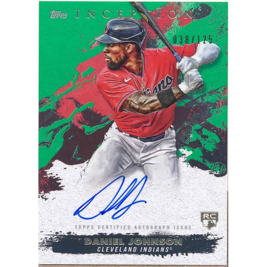 2021 Topps Inception Rookie and Emerging Stars Autographs Green #RESADJ Daniel Johnson. rookie card picture