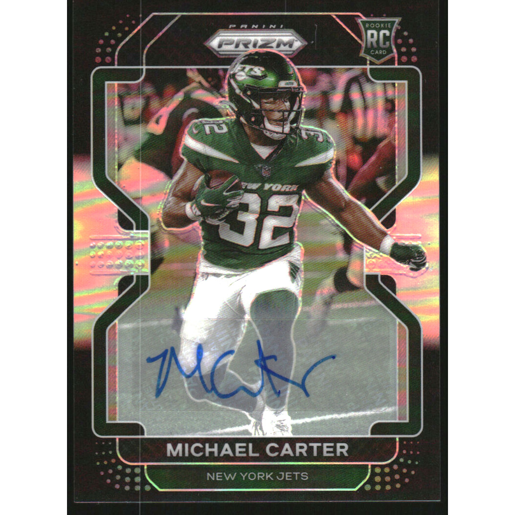2021 Panini Chronicles Prizm Black Signatures #20 Michael Carter