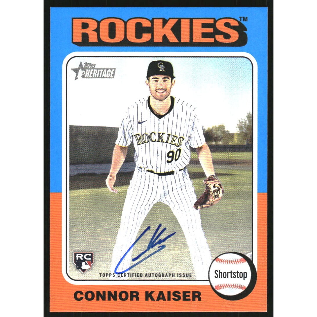 2024 Topps Heritage Real One Autographs #ROACK Connor Kaiser HN. rookie card picture