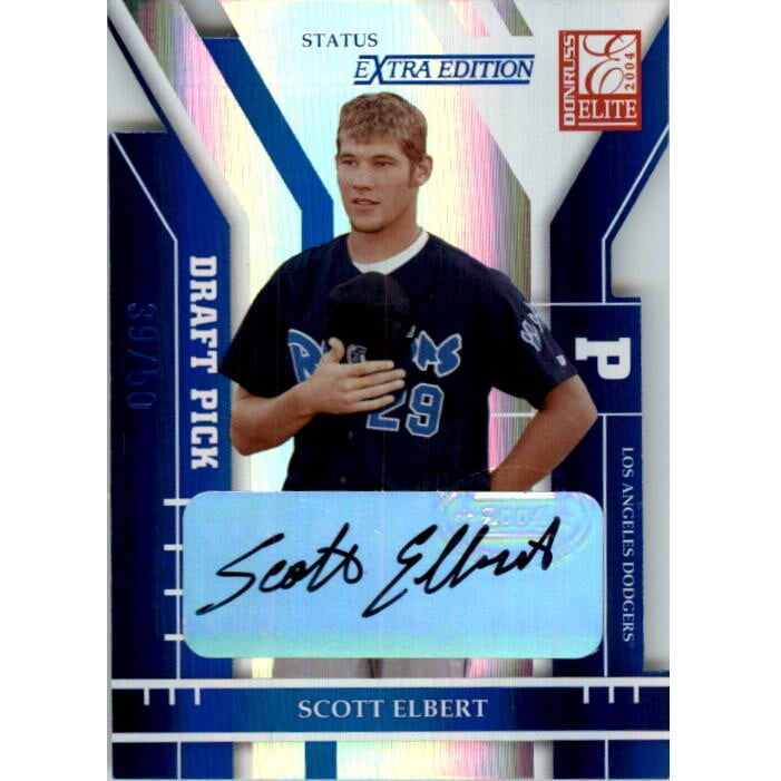 2004 Donruss Elite Extra Edition Signature Status #297 Scott Elbert DP/50. rookie card picture