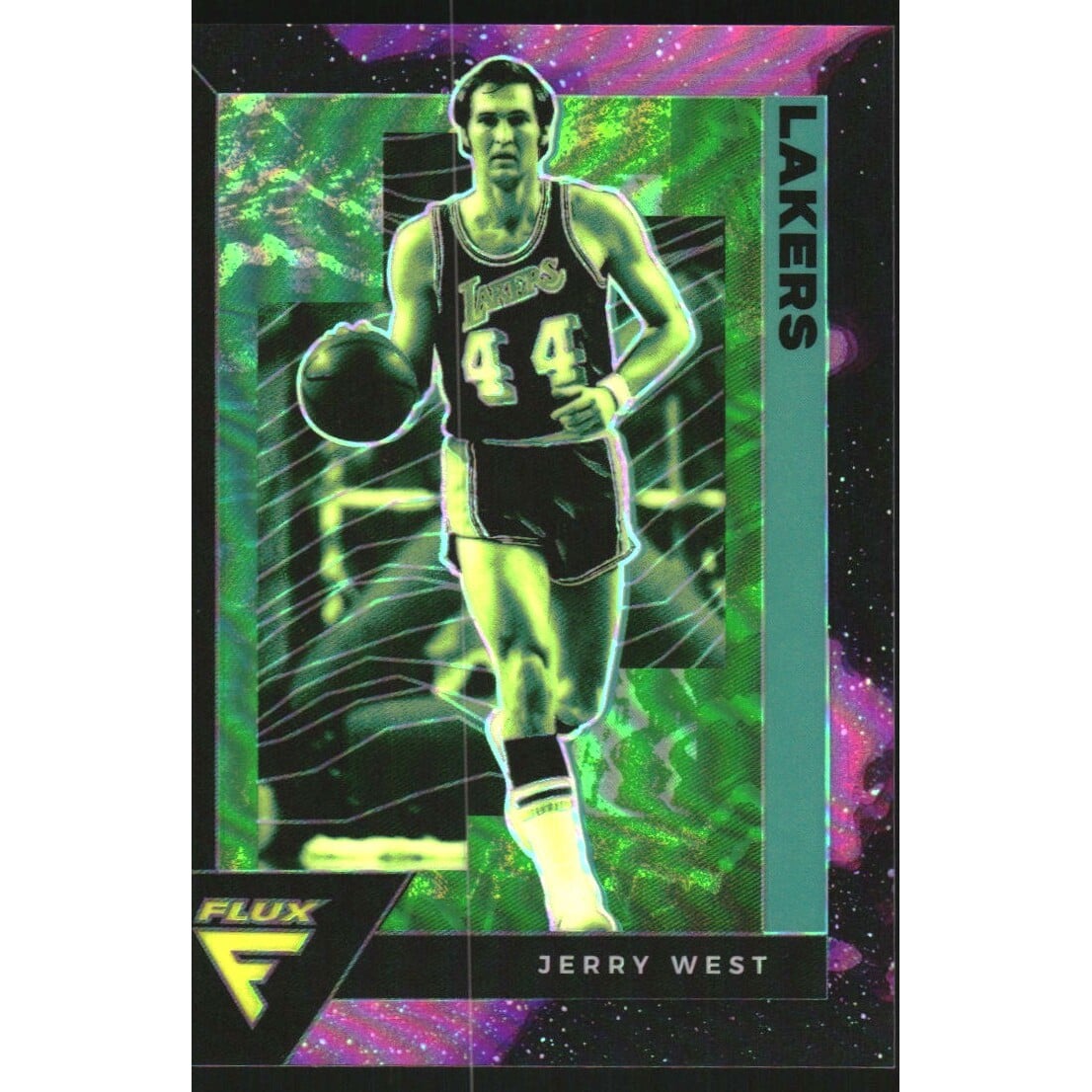 2020-21 Panini Flux Supernova #193 Jerry West. rookie card picture