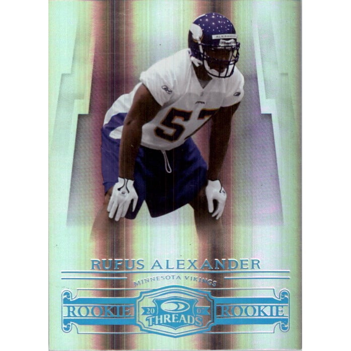 2007 Donruss Threads Platinum Holofoil #164 Rufus Alexander. rookie card picture