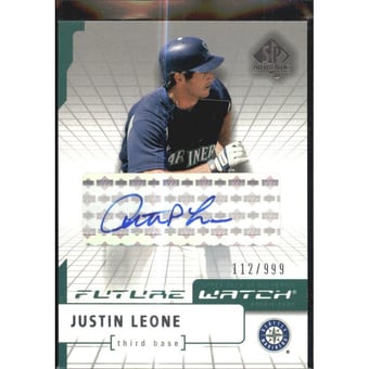 2004 SP Authentic Future Watch Autograph #118 Justin Leone FW