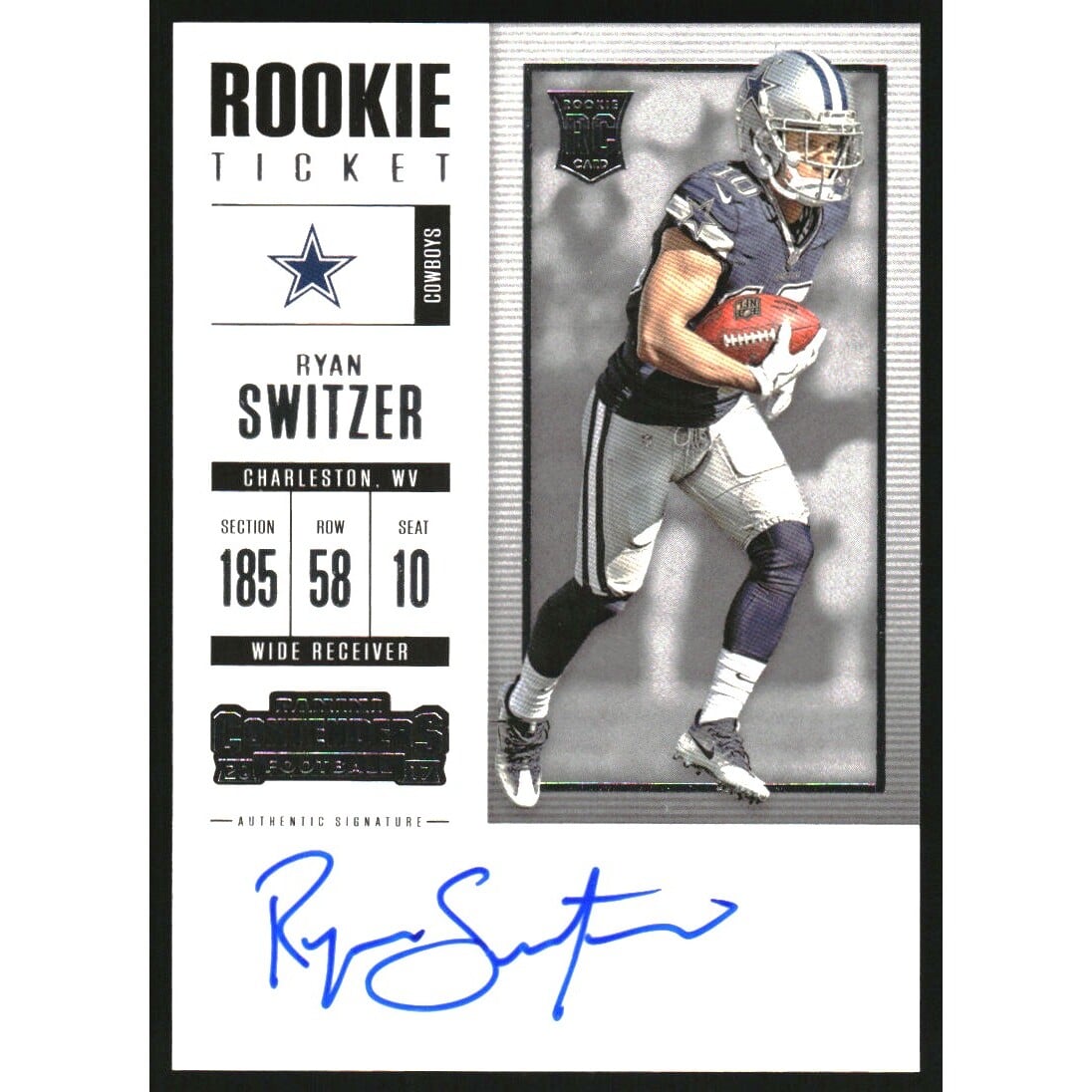 2017 Panini Contenders #112 Ryan Switzer AU RC. rookie card picture