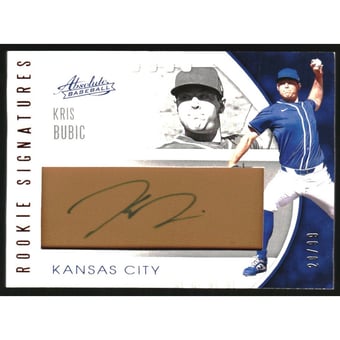 2021 Absolute Rookie Leather Signatures Tan #167 Kris Bubic/99