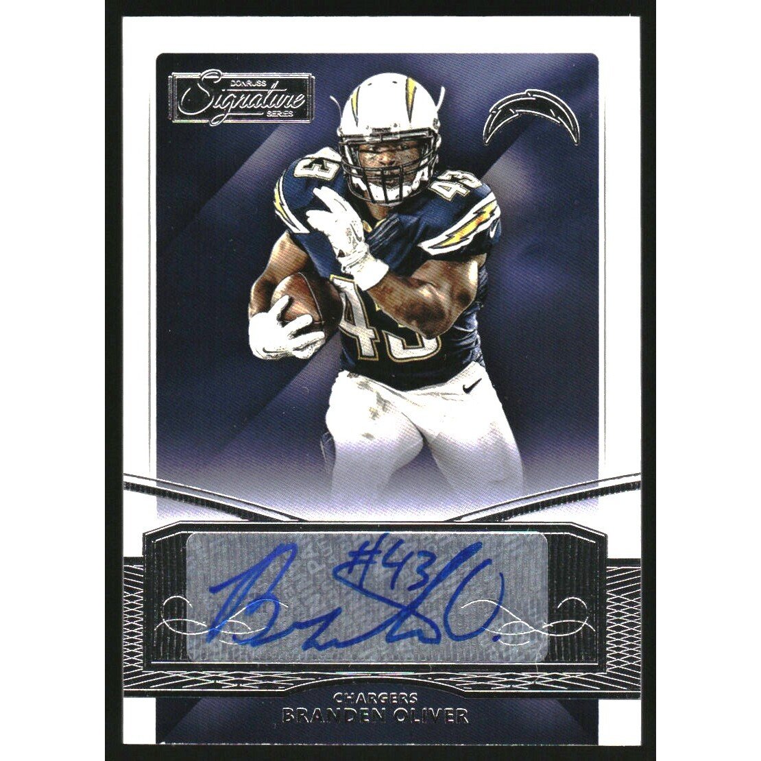2015 Donruss Signature Series #239 Branden Oliver. rookie card picture