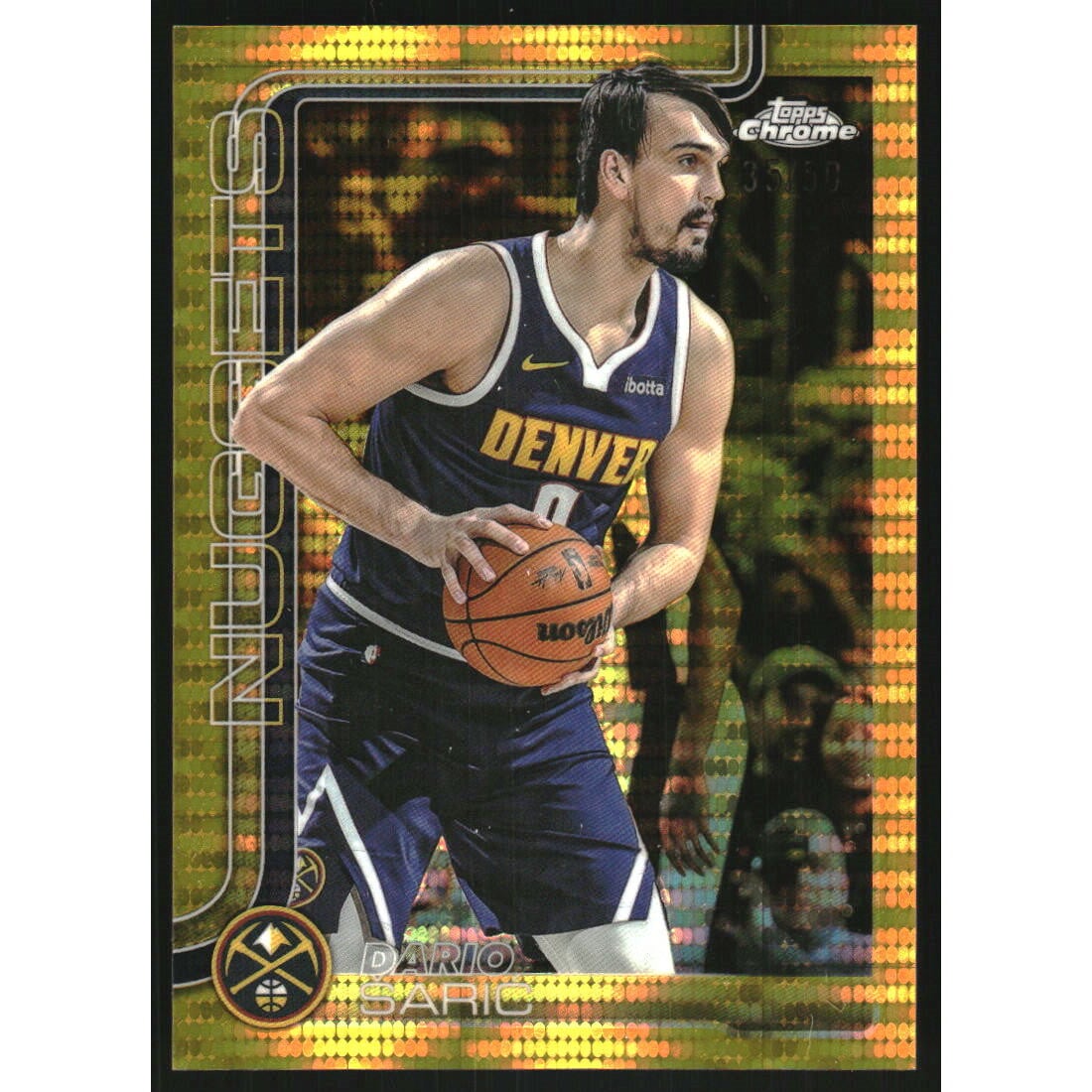 2025-26 Topps Chrome Pulsar Gold Refractors #77 Dario Saric. rookie card picture
