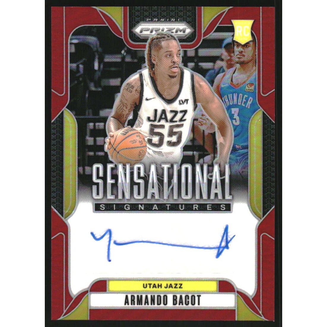 2024-25 Panini Prizm Sensational Signatures Prizms Red #15 Armando Bacot. rookie card picture