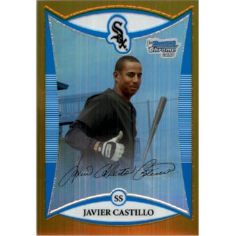 2008 Bowman Chrome Prospects Gold Refractors #BCP46 Javier Castillo
