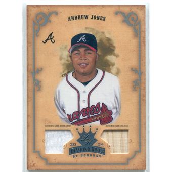 2004 Diamond Kings DK Materials Silver #2 Andruw Jones Bat-Jsy/50