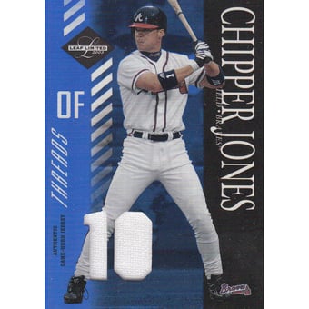 2003 Leaf Limited Threads Number #13 Chipper Jones H/10