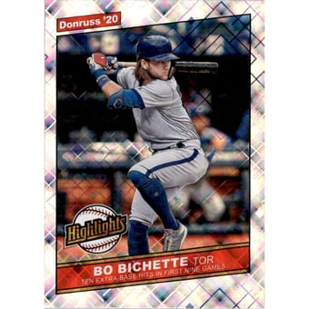2020 Donruss Highlights Diamond #12 Bo Bichette