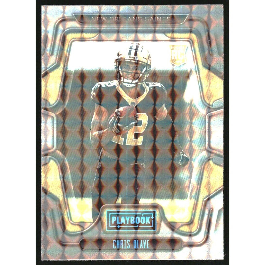 2022 Panini Playbook Mosaic #109 Chris Olave. rookie card picture